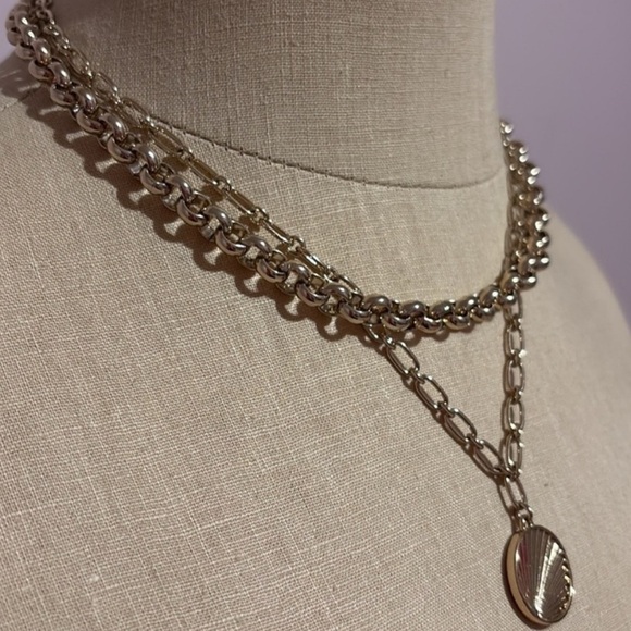 NWOT J. Crew Necklace J. Crew Layered Necklace JCrew Necklace - Picture 2 of 9